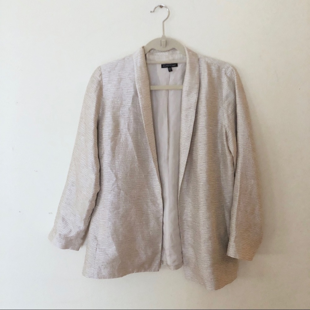 Eileen Fisher Silver light weight blazer XS
